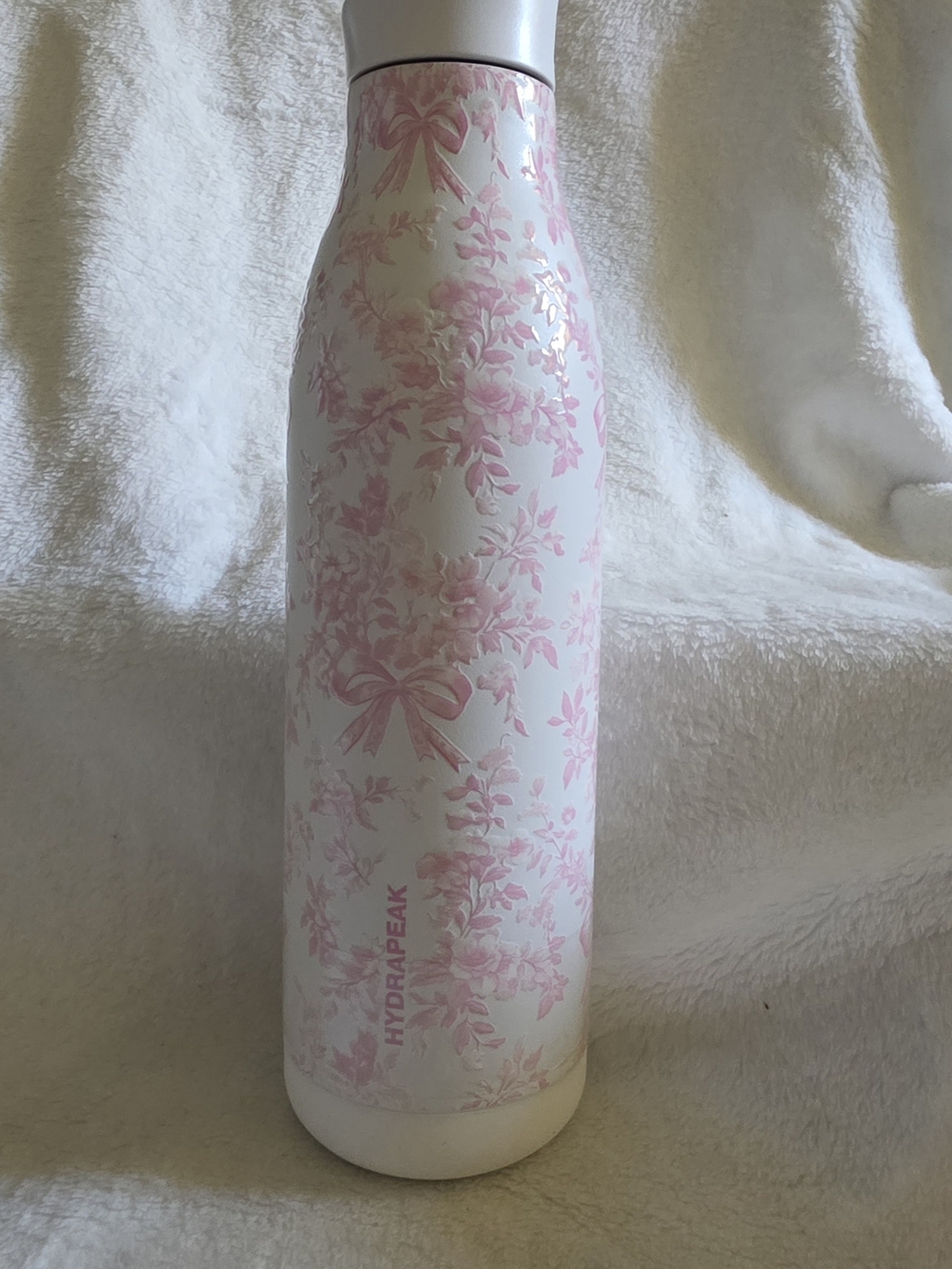 Hydrapeak Pink Rosette Floral Bows Tumbler Water Bottle Coquette 32 oz